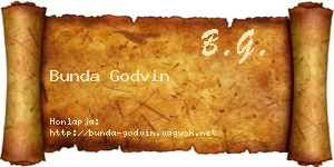 Bunda Godvin névjegykártya